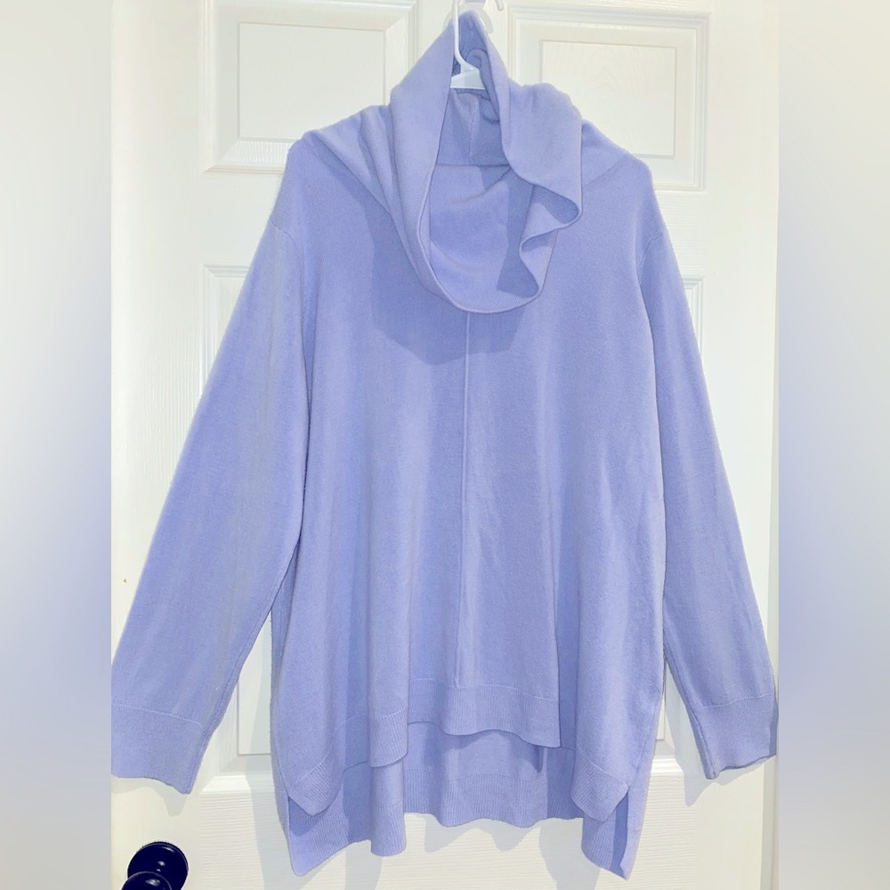 LAVENDER COWL NECK SWEATER XXL